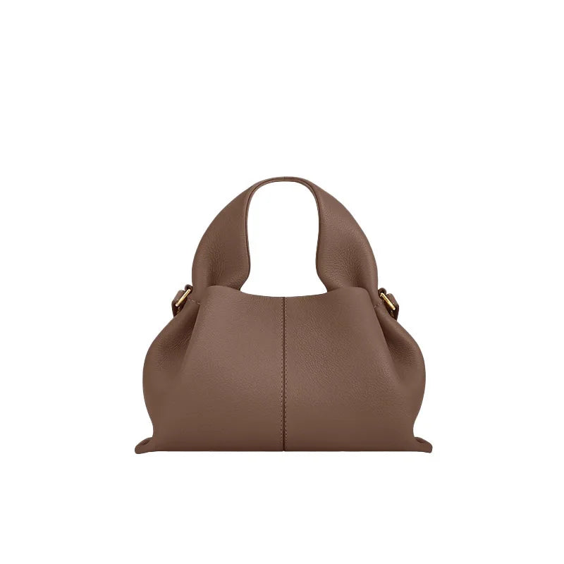 Luxury Genuine Leather Cloud Crossbody Bag